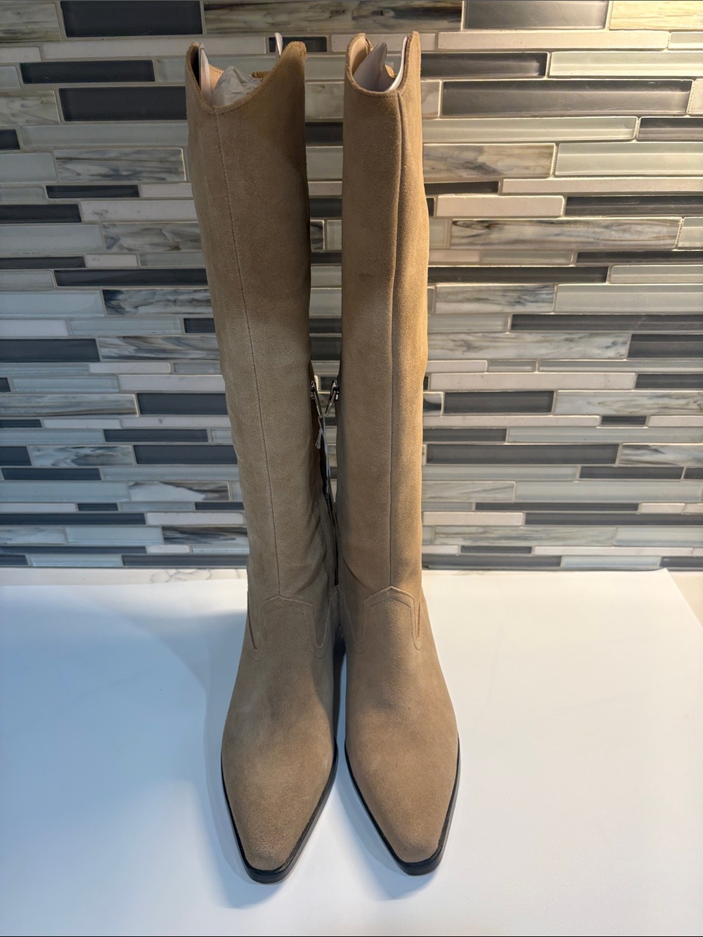 Dolce Vita VIRONA Taupe H20 Tall Suede Over-the-Knee Boots